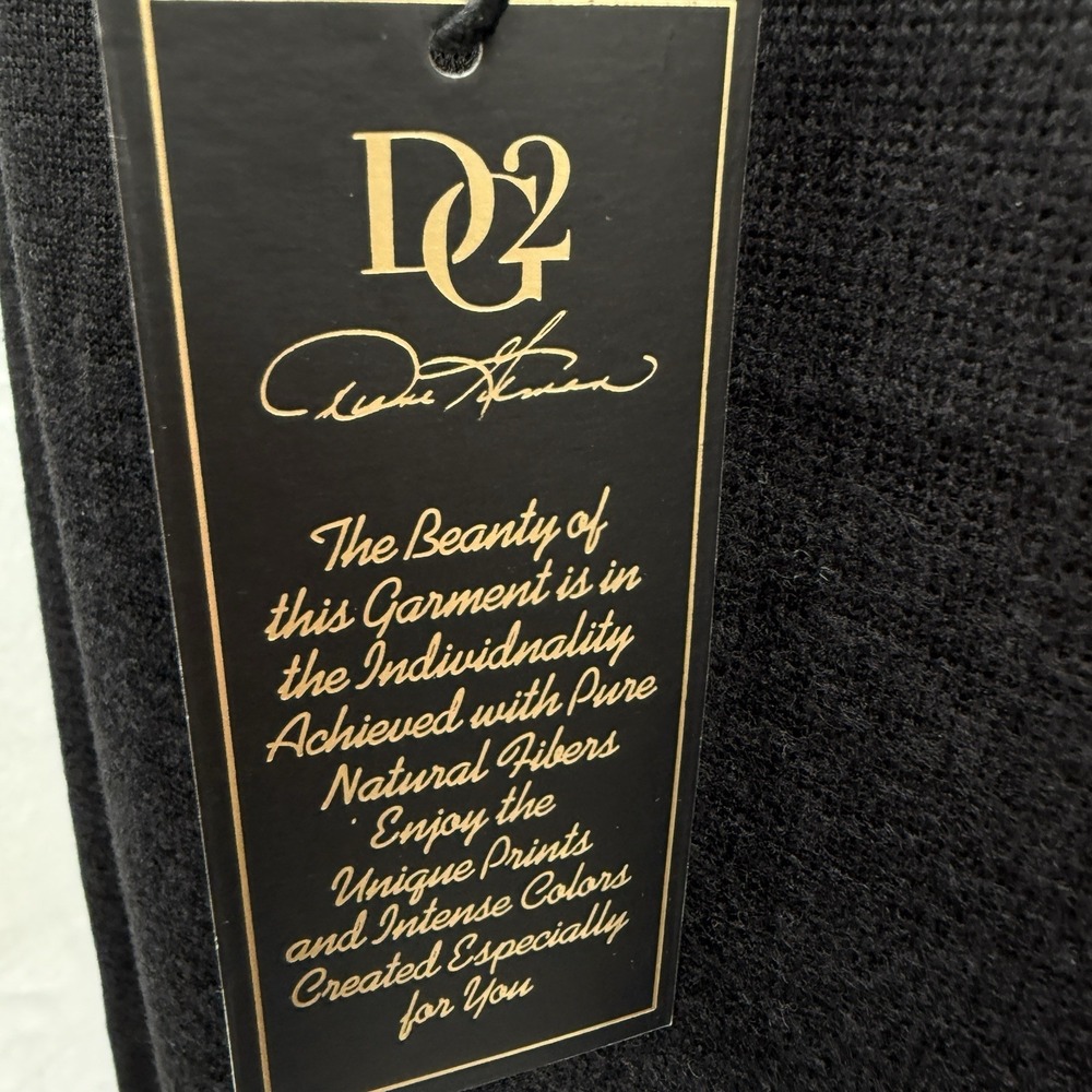 DG2 Diane Gilman Black Cross Top‎ Tunic Long Sleeve Lightweight Blouse Sz 3X NWT - Picture 5 of 11